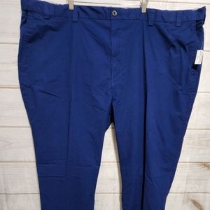 Men's Blue Chino Style Pants size 58x34 Big and Tall